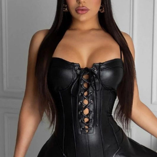 Black Wrap A-Line Gowns Clubwear