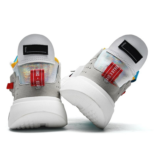 CHUNKY WHITE LUXURY RUNNING SNEAKERS