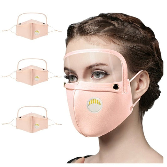 Reusable Shield With Breather Valve And Detachable Eyes Shield