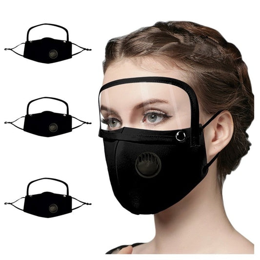 Reusable Shield With Breather Valve And Detachable Eyes Shield