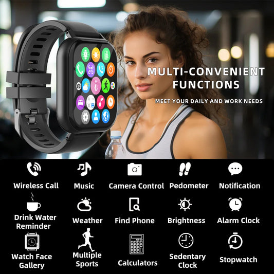 Full Touch Screen Sports Fitness Smartwatch