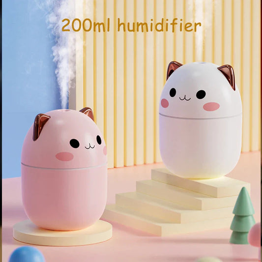 Cute Kawaii Aroma Diffuser with Night Light