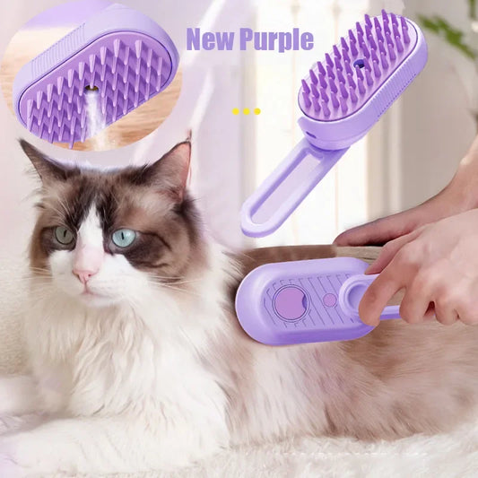 3-in-1 Electric Steamed Dog Brush with Essential Oil