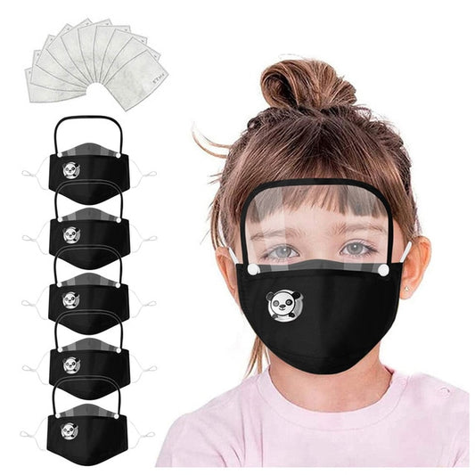 5pc Kids Child Washable Reusable Face Shield